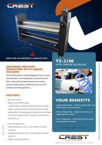 Crest Datasheet TS-2100 Silicone