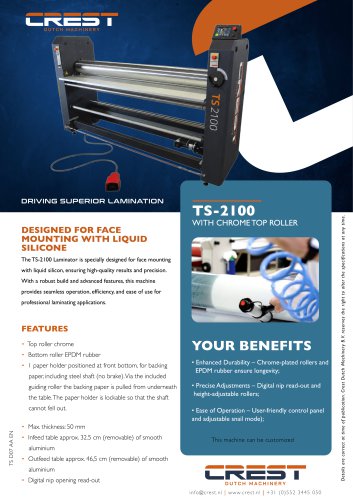Crest Datasheet TS-2100 Silicone