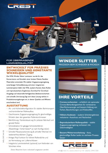 Crest Datasheet Winder Slitter