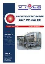vacuum évaporator - hot water - triple effect