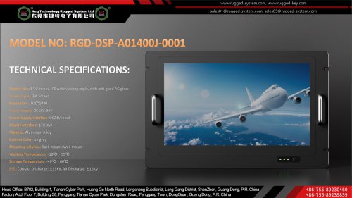 Key Technology Rugged Display RGD-DSP-A01400J-0001