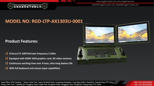 Key Technology Rugged Laptop RGD-LTP-AX1303U-0001
