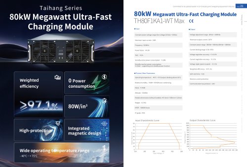 TonHe Technology 80kW Megawatt Ultra-Fast Charging power Module