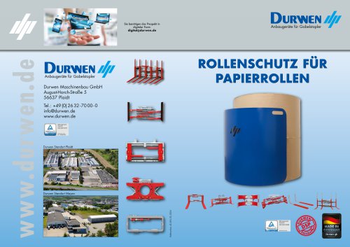 Durwen Rollenschutz f&uuml;r Papierrollen