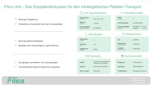Filics Unit – Das Doppelkufensystem für den intralogistischen Paletten Transport