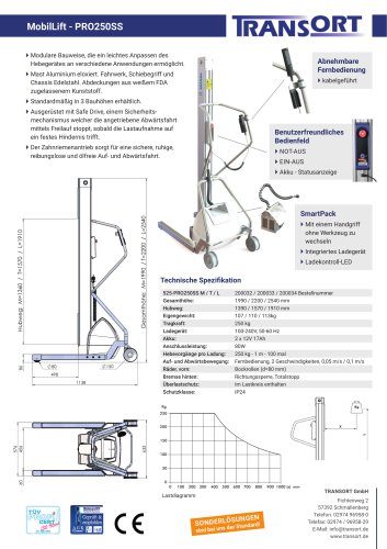 MobilLift - PRO250SS