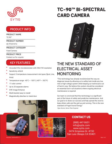 TC-90&trade; BI-SPECTRAL CARD CAMERA