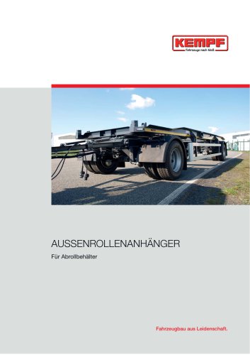AUSSENROLLENANHÄNGER Für Abrollbehälter