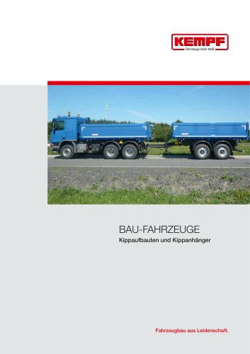 Bau-fahrzeuge Kippaufbauten und Kippanhänger
