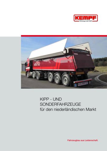 KIPP - UND SONDERFAHRZEUGE für den niederländischen Markt