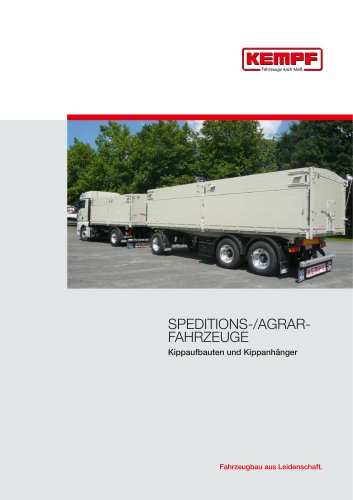 SpeditionS-/AgrAr- FAhrzeuge Kippaufbauten und Kippanhänger