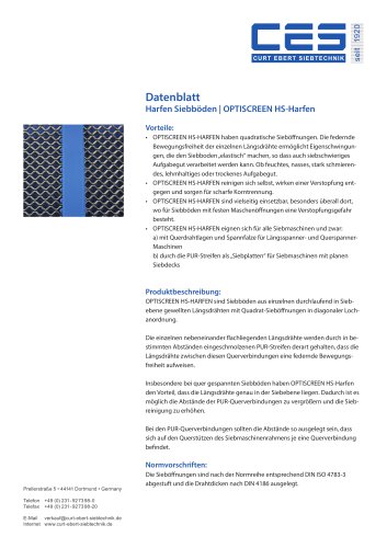 OPTISCREEN HS-Harfen