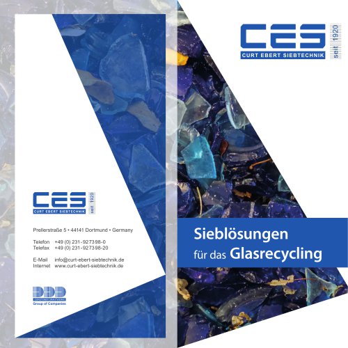 Sieblösungen für das Glasrecycling