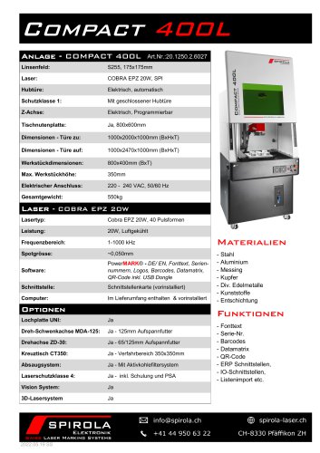 Compact 400L