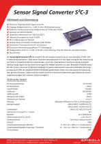 Datasheet S2C-3 Sensor Signal Converter