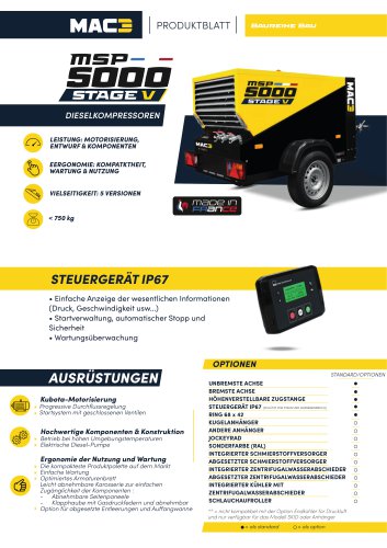 Produktblatt MSP5000 STAGE V