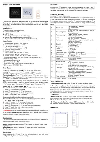 Breeze BC104W-4 Datasheet