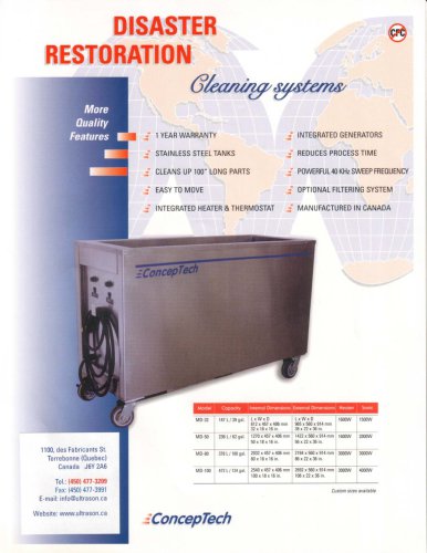 Fire Restauration / Hydrocyclone Cleaning System