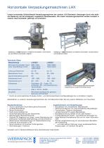 Horizontale Verpackungsmaschinen LHX