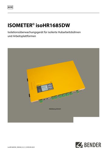 ISOMETER&reg; isoHR1685DW