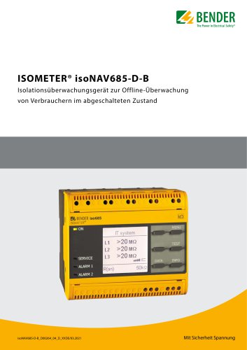 ISOMETER&reg; isoNAV685-D-B