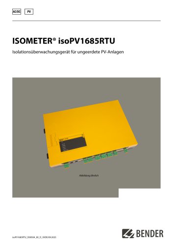 ISOMETER&reg; isoPV1685RTU