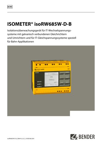 ISOMETER&reg; isoRW685W-D-B
