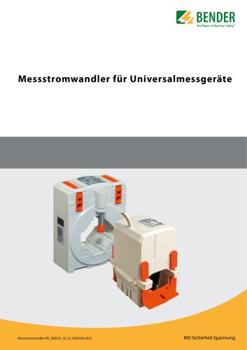 Messstromwandler f&uuml;r Universalmessger&auml;te