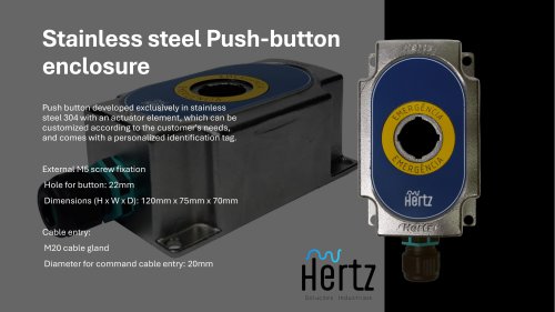Stainless steel Push-button enclosure