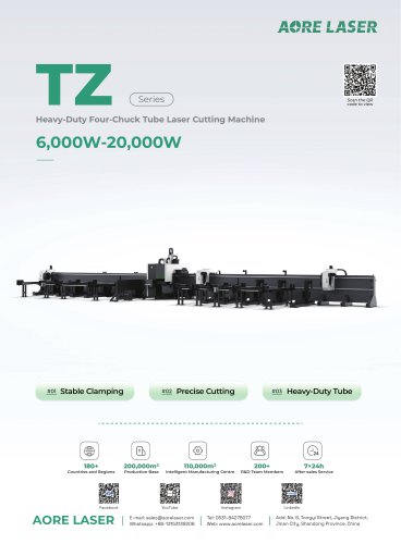 AORE LASER Four-Chuck Fully Floating Fiber Laser Tube Cutting Machine TZ12055