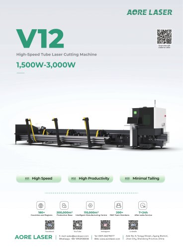 AORE LASER High-Speed Tube Laser Cutting Machine V12