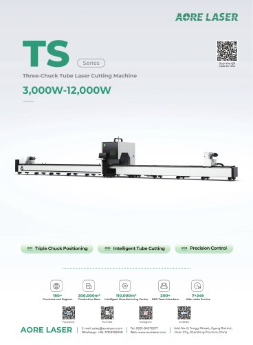 AORE LASER Three-Chuck Tube Laser Cutting Machine TS12035