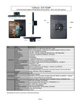 EVI-YZ08P : 8-Zoll-Android-Tablet mit POE-Ethernet-Anschluss – NFC und LED optional