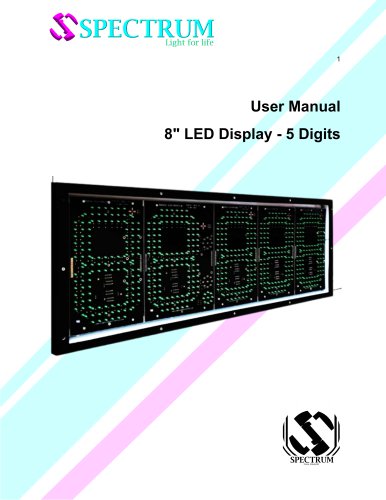 LED Display for gas stations 8&rdquo;- 5 