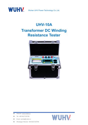 UHV-10A Transformer DC Resistance Tester-Catalog