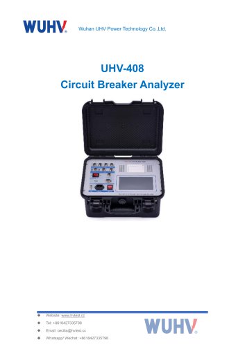 UHV-408 Circuit Breaker Analyzer-Catalog