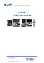UHV-500 Cable Fault Detector-Catalog