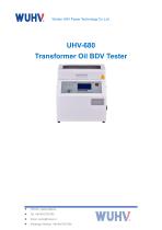 UHV-680 Oil Dielectric Strength Tester-Catalog