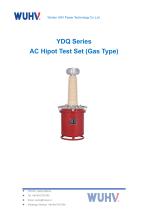 YDQ Series High Voltage Tester (Gas Type) -Catalog
