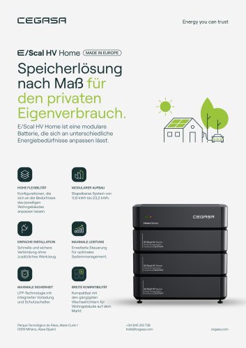 Datenblatt E/Scal HV Home