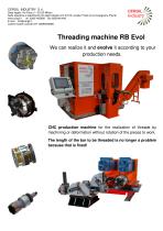 Threading machine RB Evol 