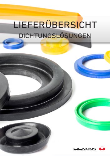 Liefer&uuml;bersicht - Dichtungsl&ouml;sungen 