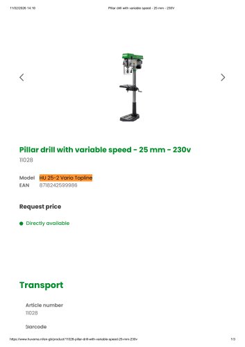 HU 25-2 Vario Topline
