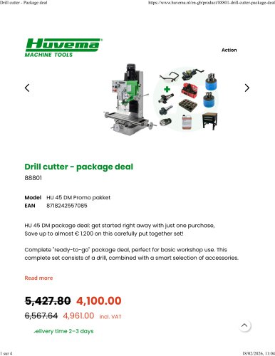 HU 45 DM Promo pakket