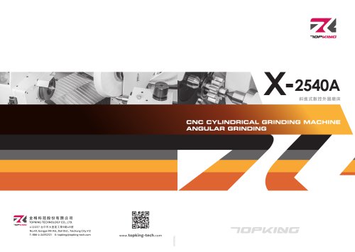 TOPKING CNC Cylindrical Grinder | X-A series