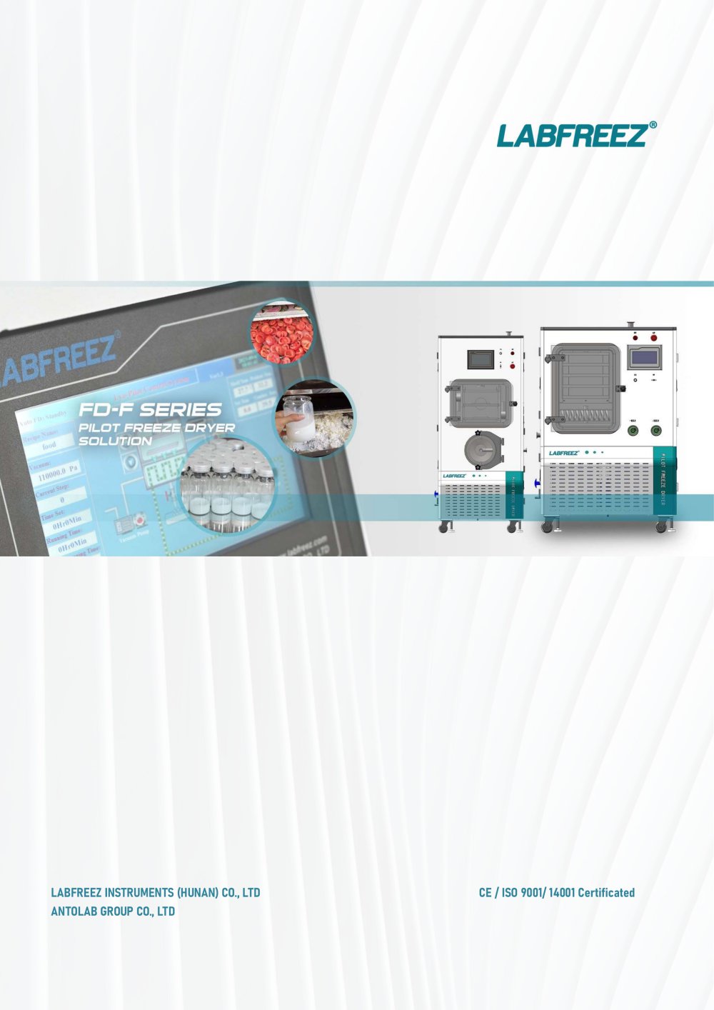 Brochure Labfreez&reg; FD-F series pilot freeze dryers lyophilizers machine  - Labfreez Instruments Group Co., Ltd