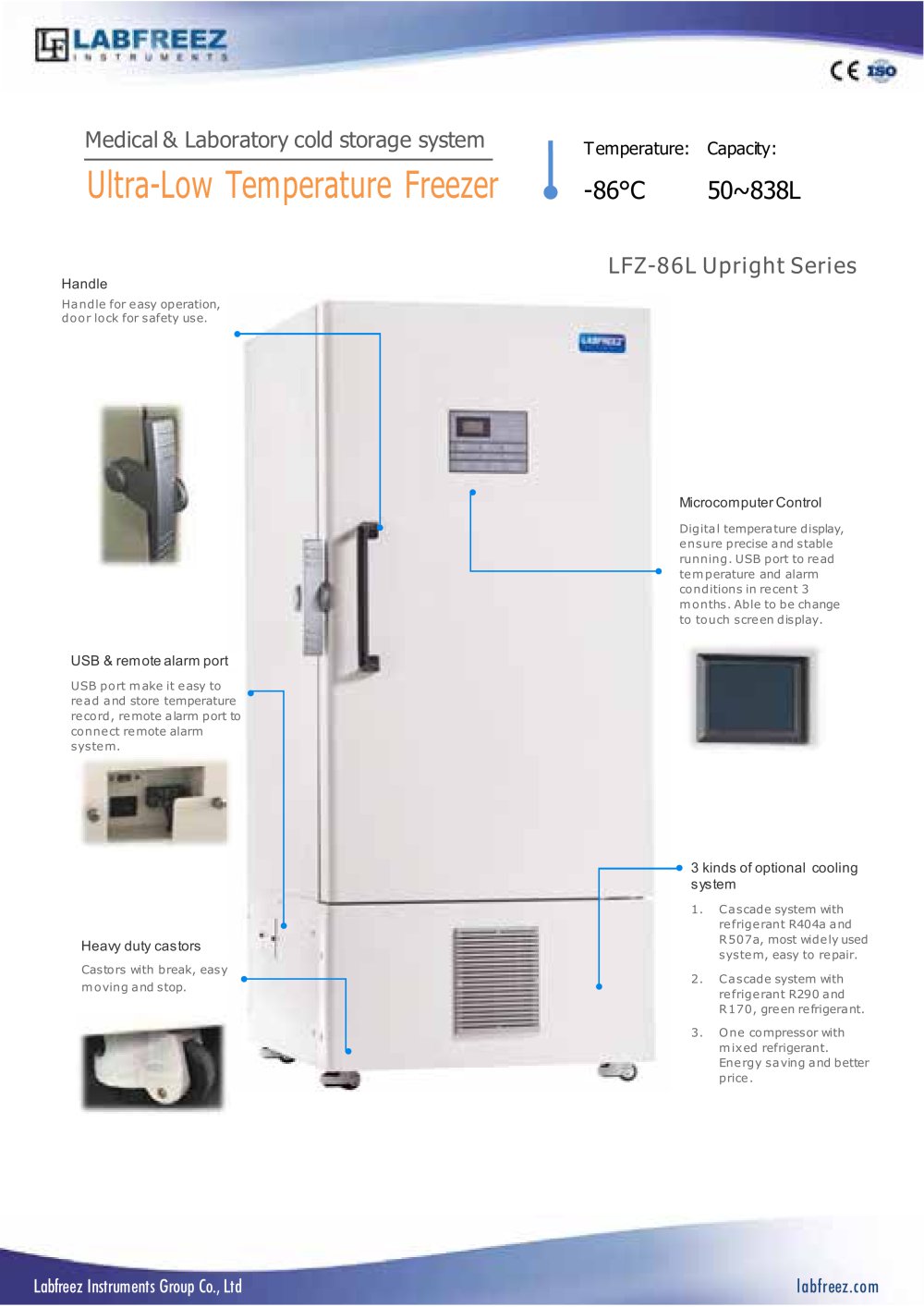 LFZ-86L ULT FREEZER 126L 288L 388 - Labfreez Instruments Group Co., Ltd