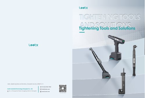 Leetx_Tightening Tools and Solutions_Tightening controller_Cordless nutrunner_Corded electric screwdriver_Electric nutrunner_Production spindle