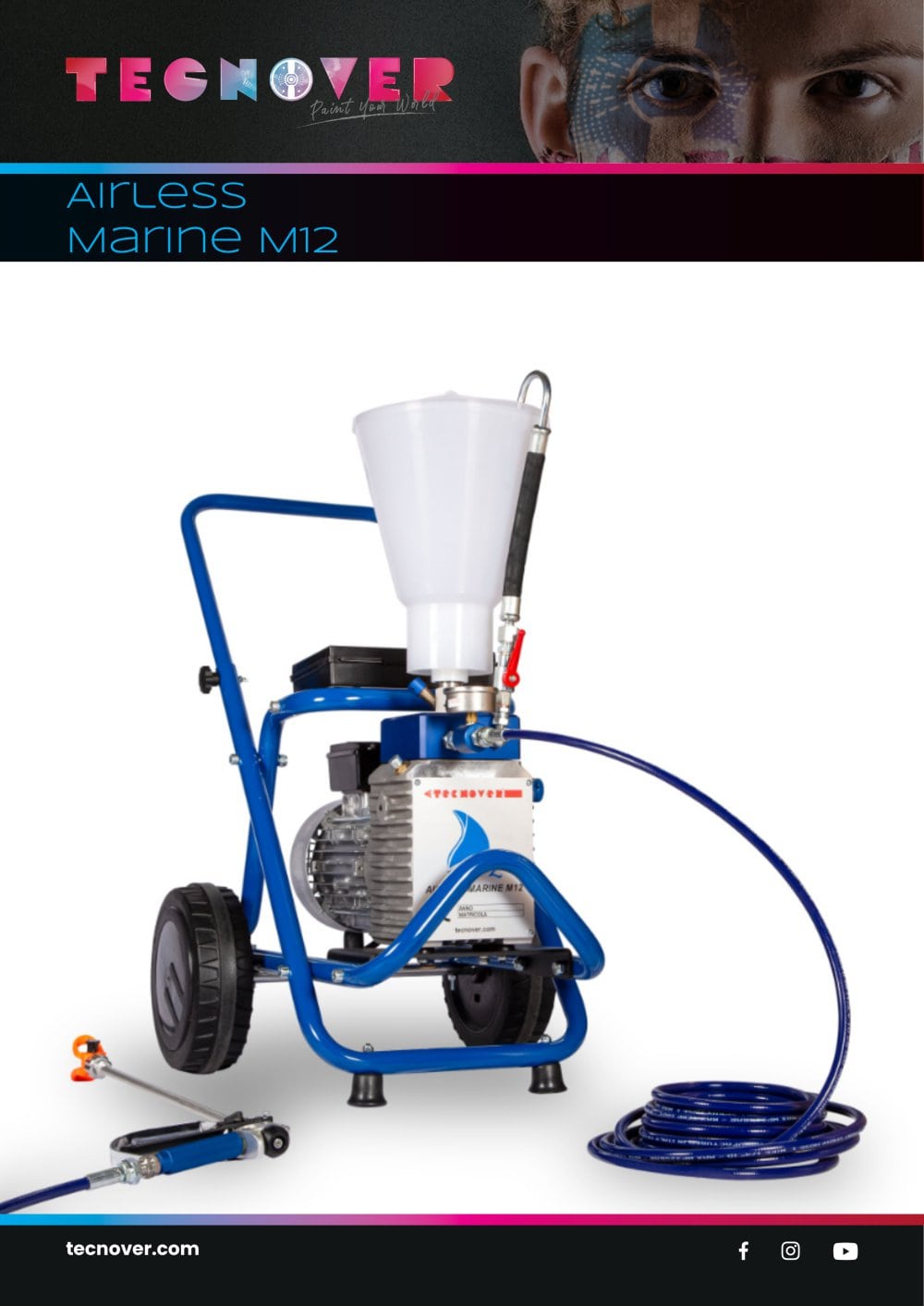 TECNOVER Marine M12 Airless Paint Sprayers for the marine industry - Tecnover s.n.c. di Ricotti e Cera