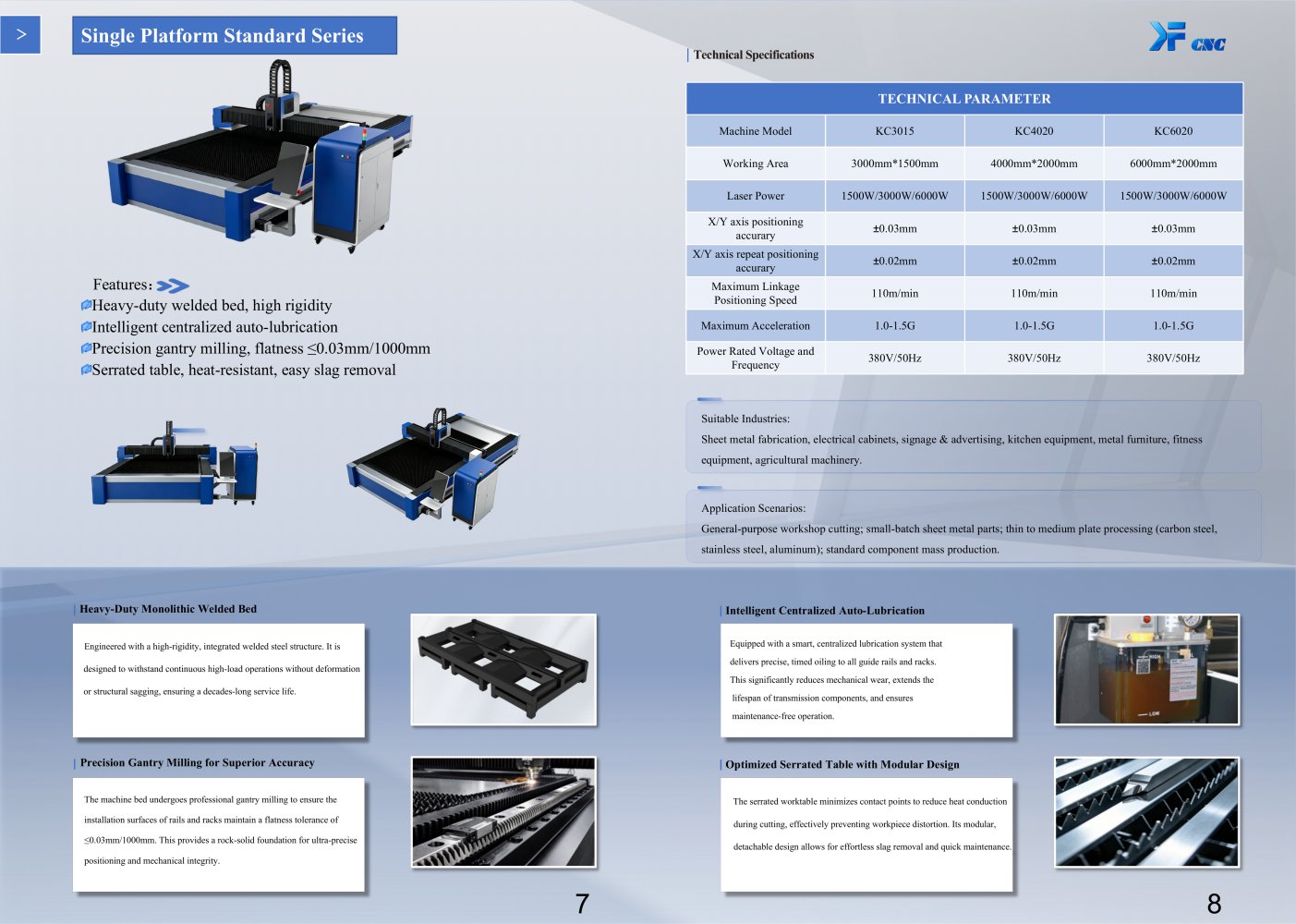 KAFE-2D laser cutting machine-KC series - Jinan Kafe CNC Machinery Co., Ltd.